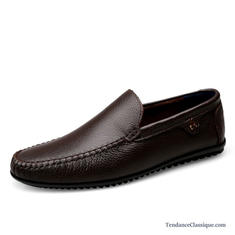 Mocassin Homme, Mocassin Cuir Marron Homme