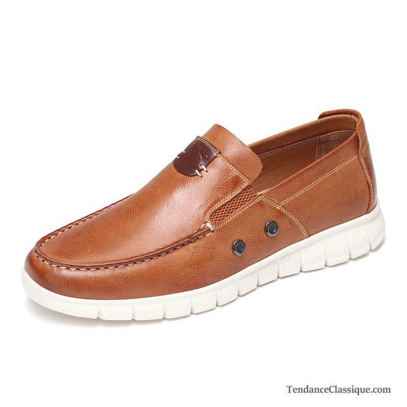 Mocassin Talon Homme Chocolat, Mocassin Homme Cuir Marron