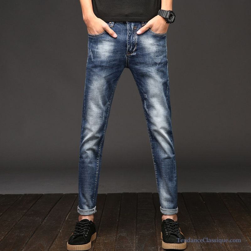 Pantacourt Jean Homme Pas Cher, Jeans Blanc Homme Pas Cher En Vente