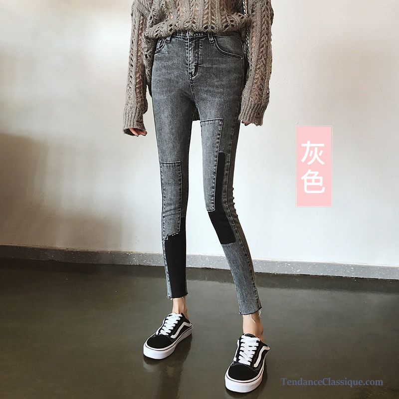Pantalon Bootcut Noir, Jeans Femme Taille Basse France