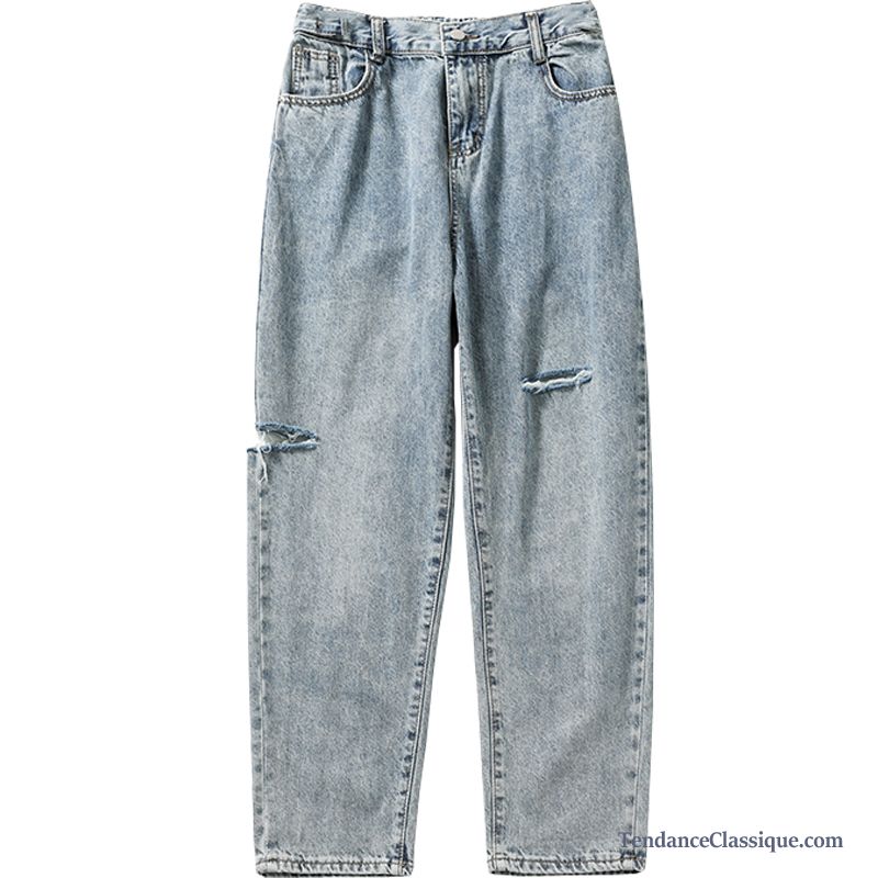 Pantalon En Denim Homme, Jean Homme Gris Clair France