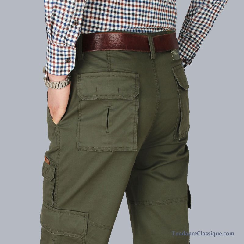 Pantalon Homme Grande Taille Vert, Pantalon Homme Velours