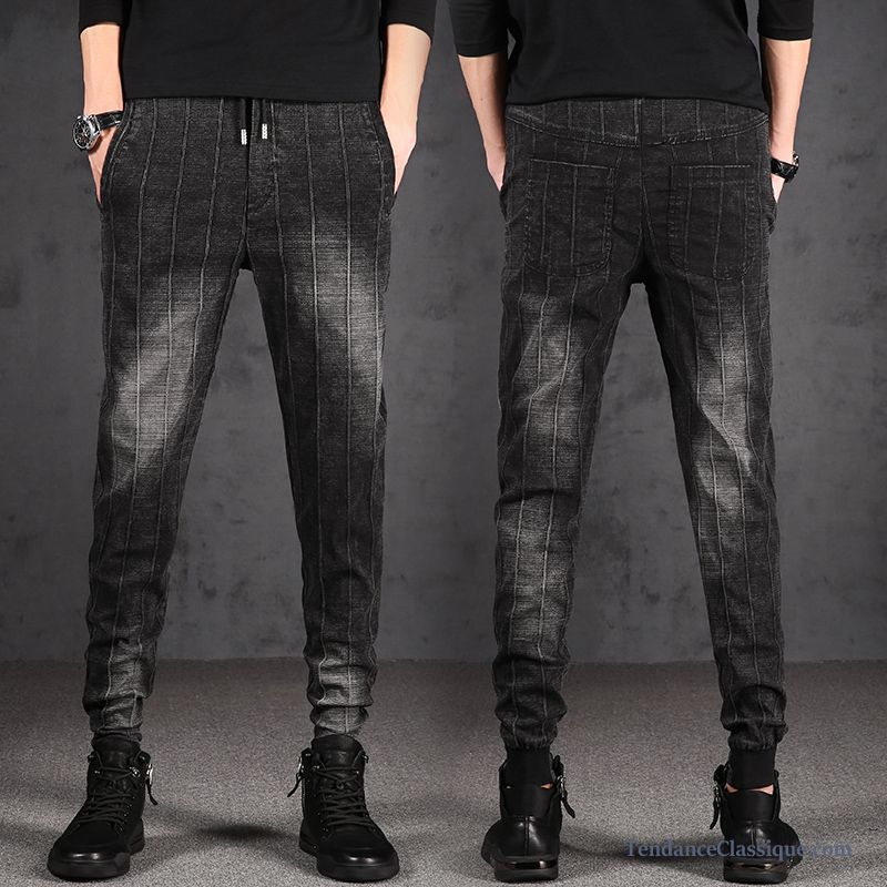 Pantalon Imitation Cuir Homme Blé, Pantalon Jean Homme