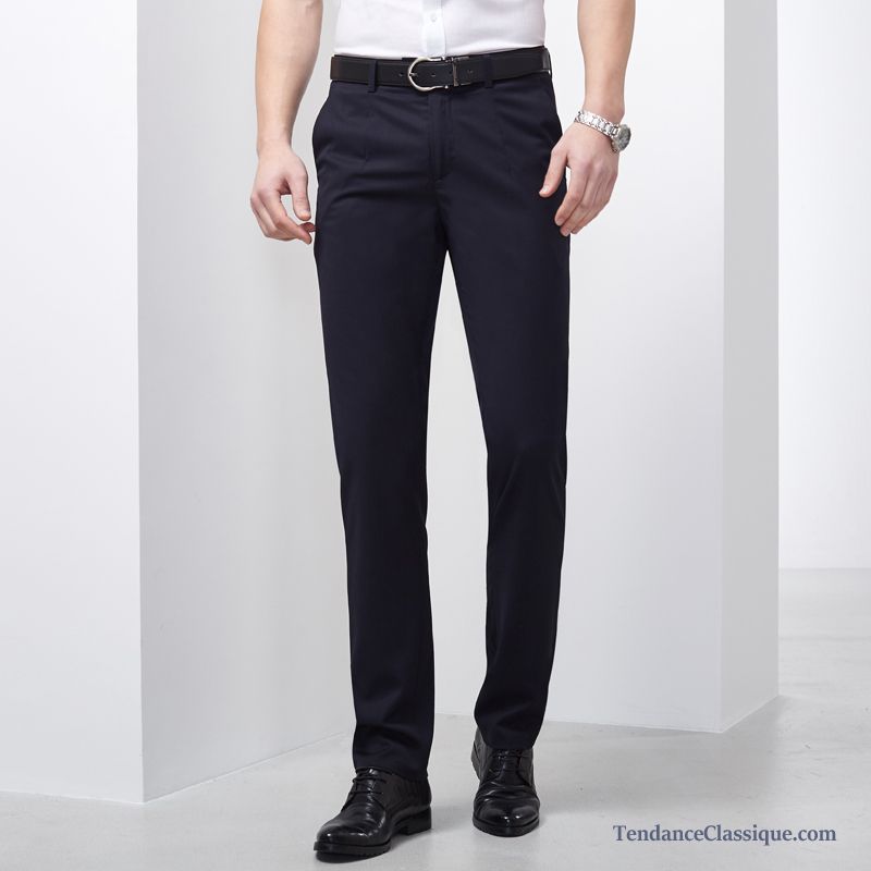 Pantalon Lin Homme Crème, Pantalon Homme Mode Slim