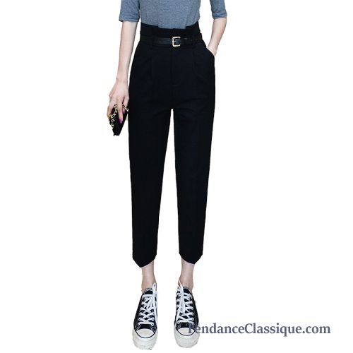 Pantalon Mode Bleu Femme, Pantalon En Lin Femme Pas Cher