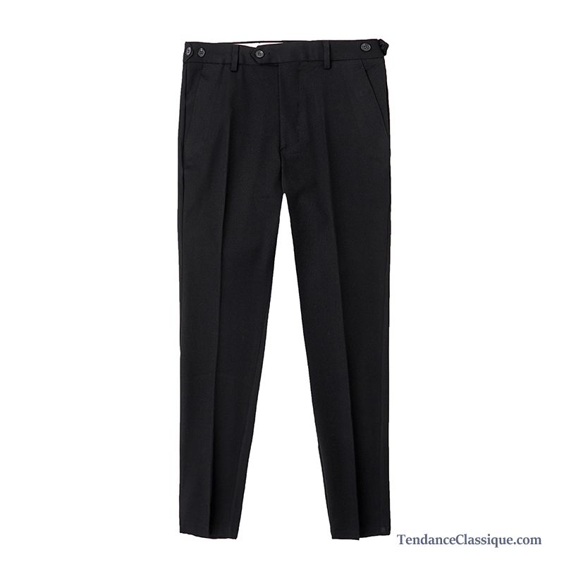 Pantalon Noir Slim Homme, Pantalon Mode Mode Homme En Ligne