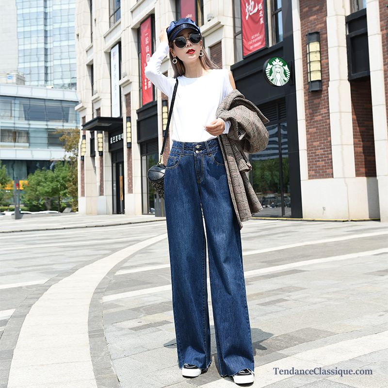 Pantalon Taille Très Haute Femme, Acheter Jean Taille Haute