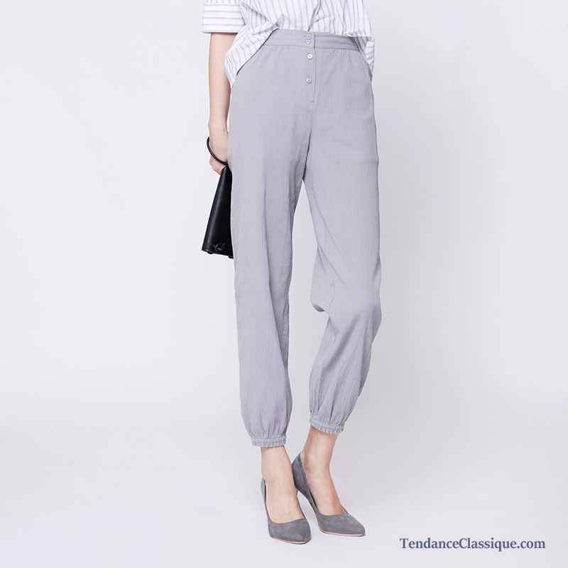 Pantalon À Poches Femme Lavande, Pantalon Large Pour Femme