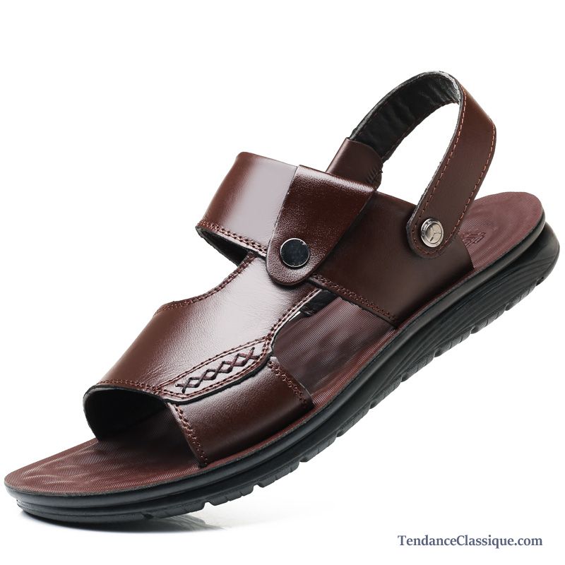 Sandales Pour Homme Tendance Marron, Acheter Sandales Homme En Ligne