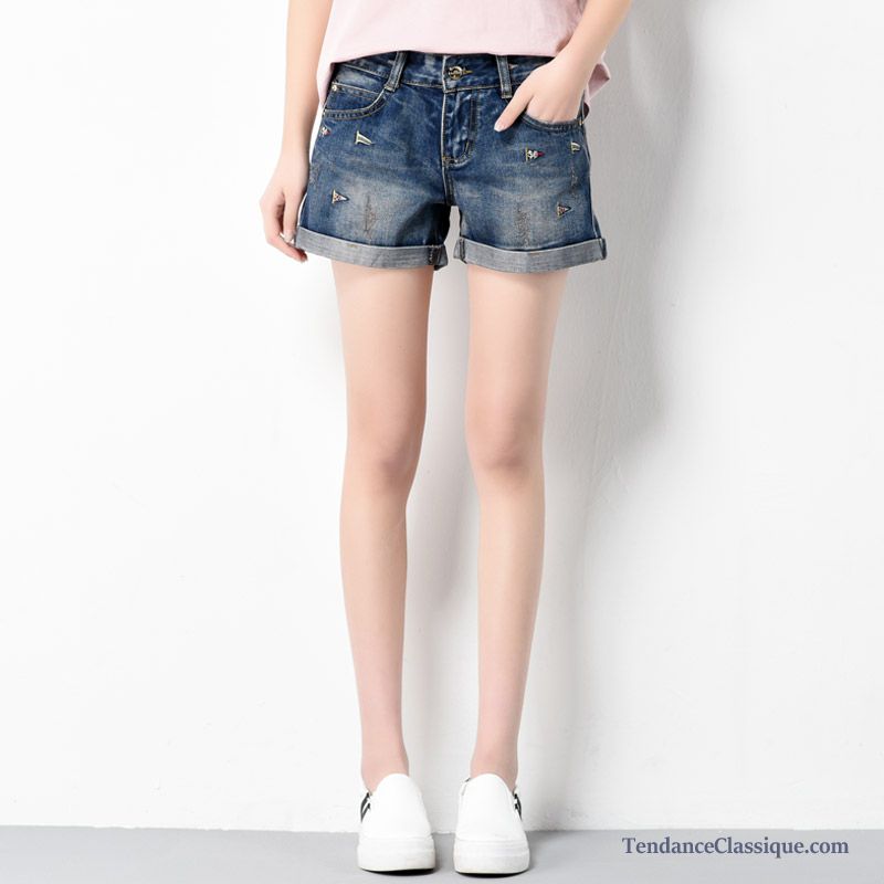 Short En Jean Pas Cher Femme Blanc, Jean Bootcut Femme Noir