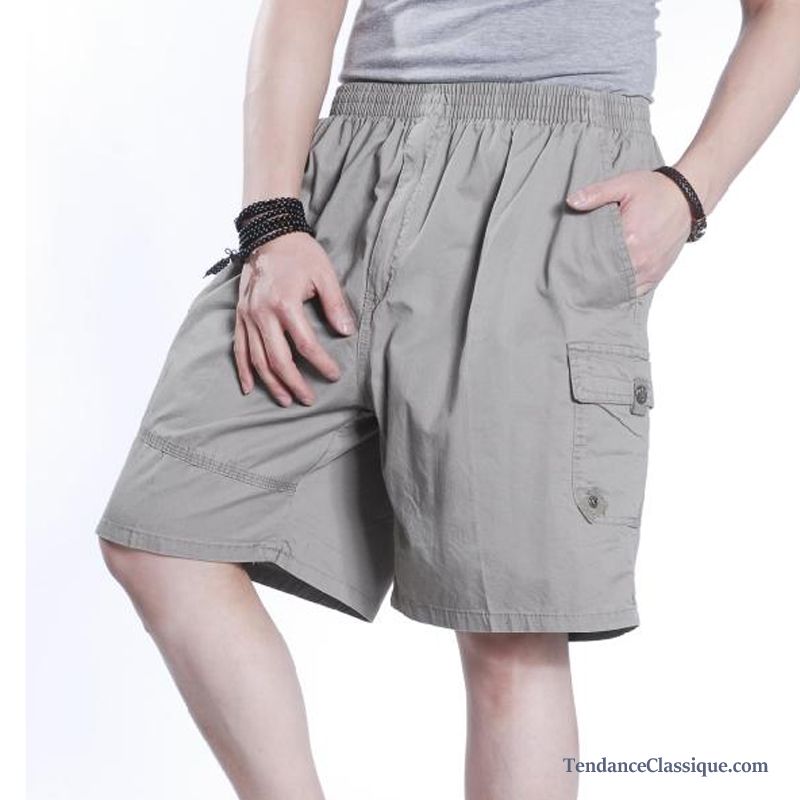 Short Mode Blanc Homme, Short Cargo Homme Soldes France