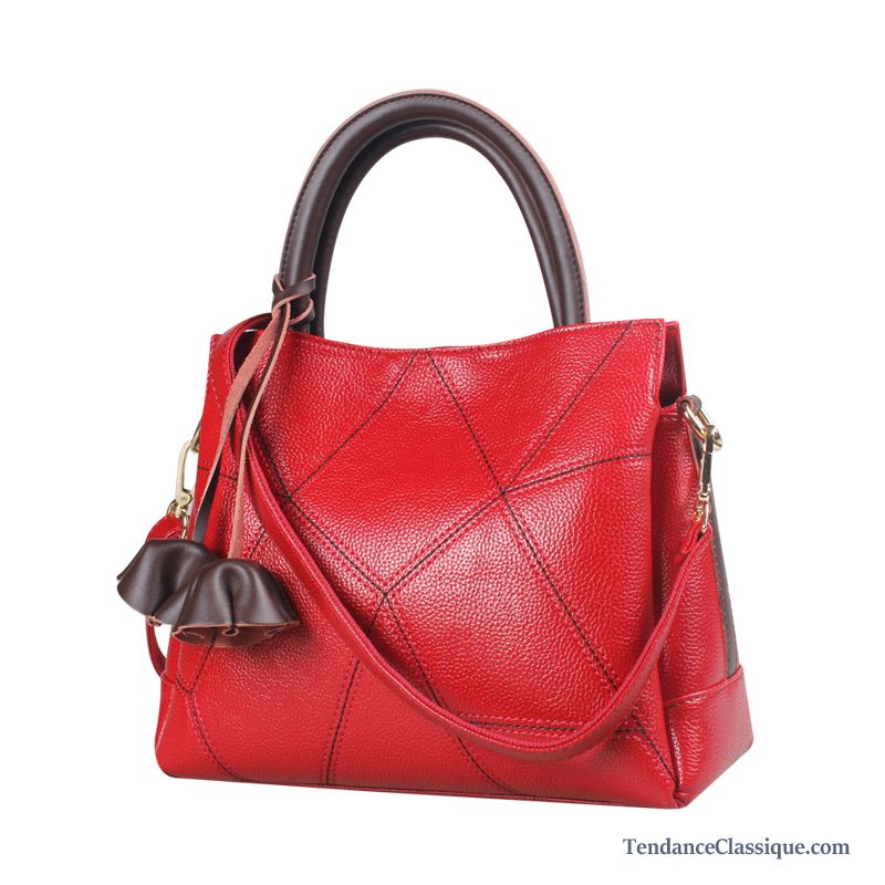 Soldes Sac En Cuir Femme, Sac A Main Bandouliere Cuir