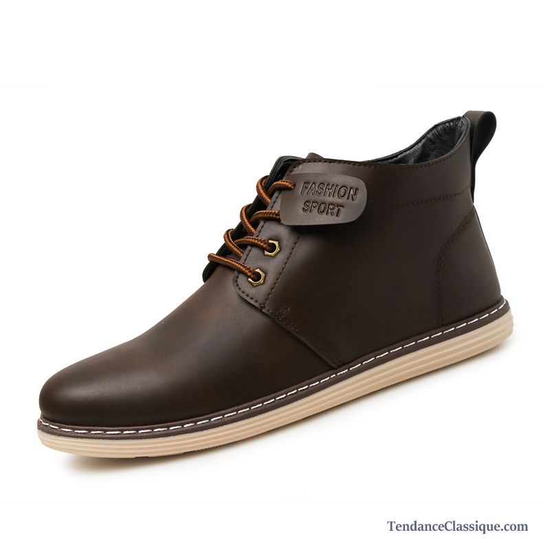 Vente Bottes Homme, Chaussure Montante En Cuir Pas Cher