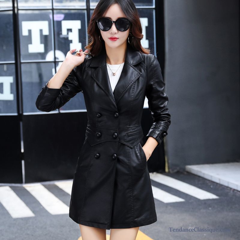 Veste En Cuir De Blazer Femme, Manteau Chic Pour Femme