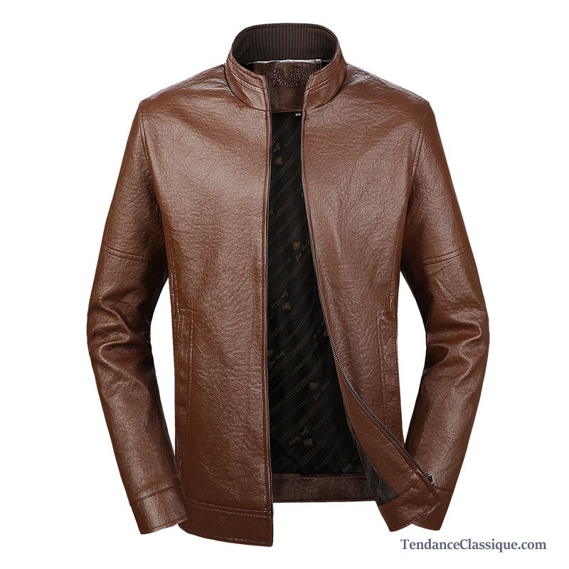 Veste En Cuir Homme Coton, Veste En Cuir Style Militaire Homme