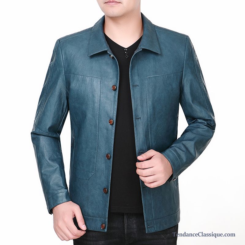 Veste En Cuir Officier Homme, Acheter Un Veste En Cuir Homme