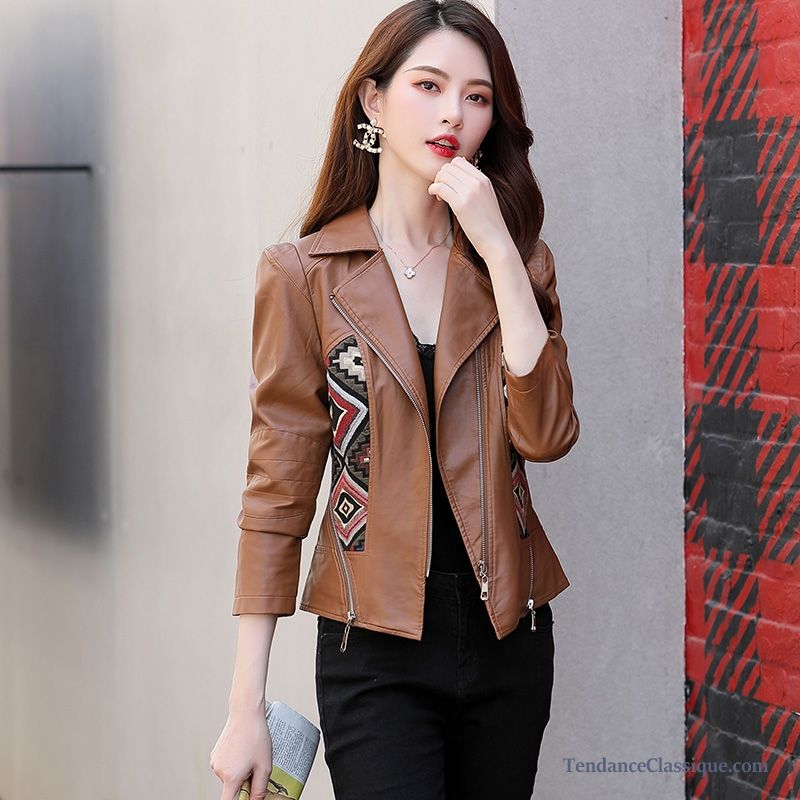 Veste En Cuir Ou Manteau Femme, Veste En Cuir Marron Femme