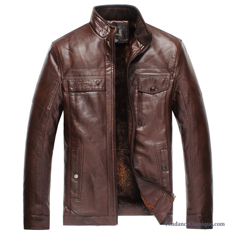 Veste En Cuir Trench Homme, Veste En Cuir D Hiver Homme