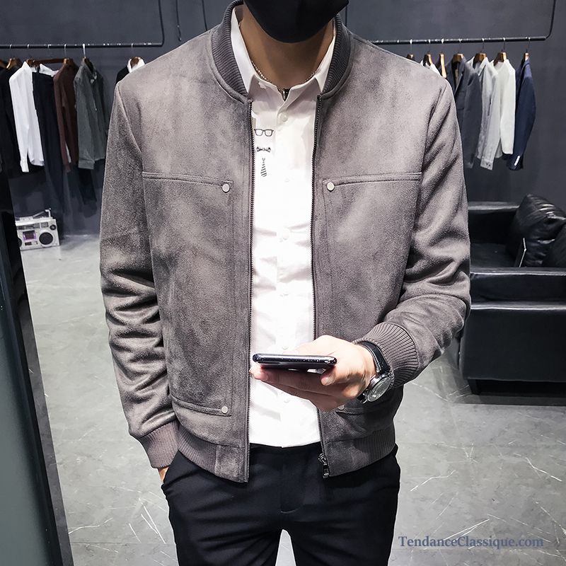 Veste Matelassée Homme Noir, Veste En Cuir Longue Homme