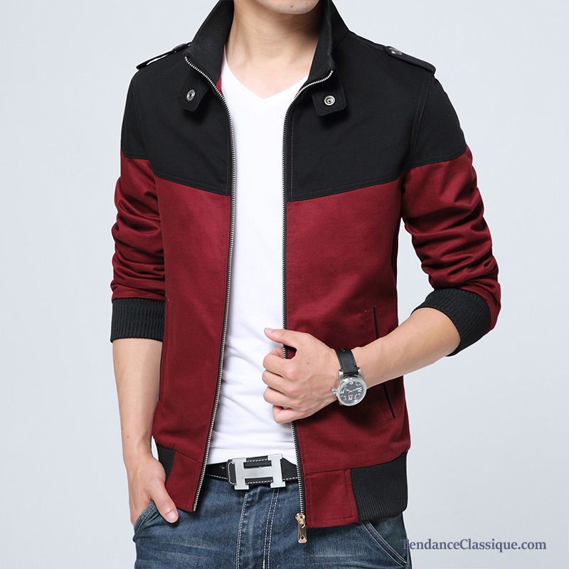 Veste Rouge Homme Chameau, Veste Costume Homme Fashion